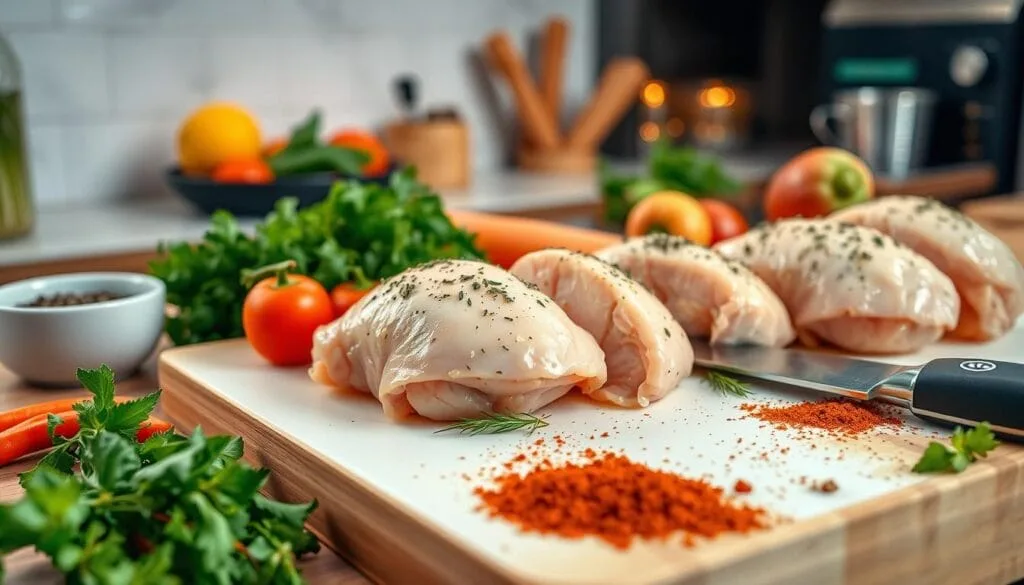 Oven-Baked Chicken Preparation Oven-Baked Chicken Preparation